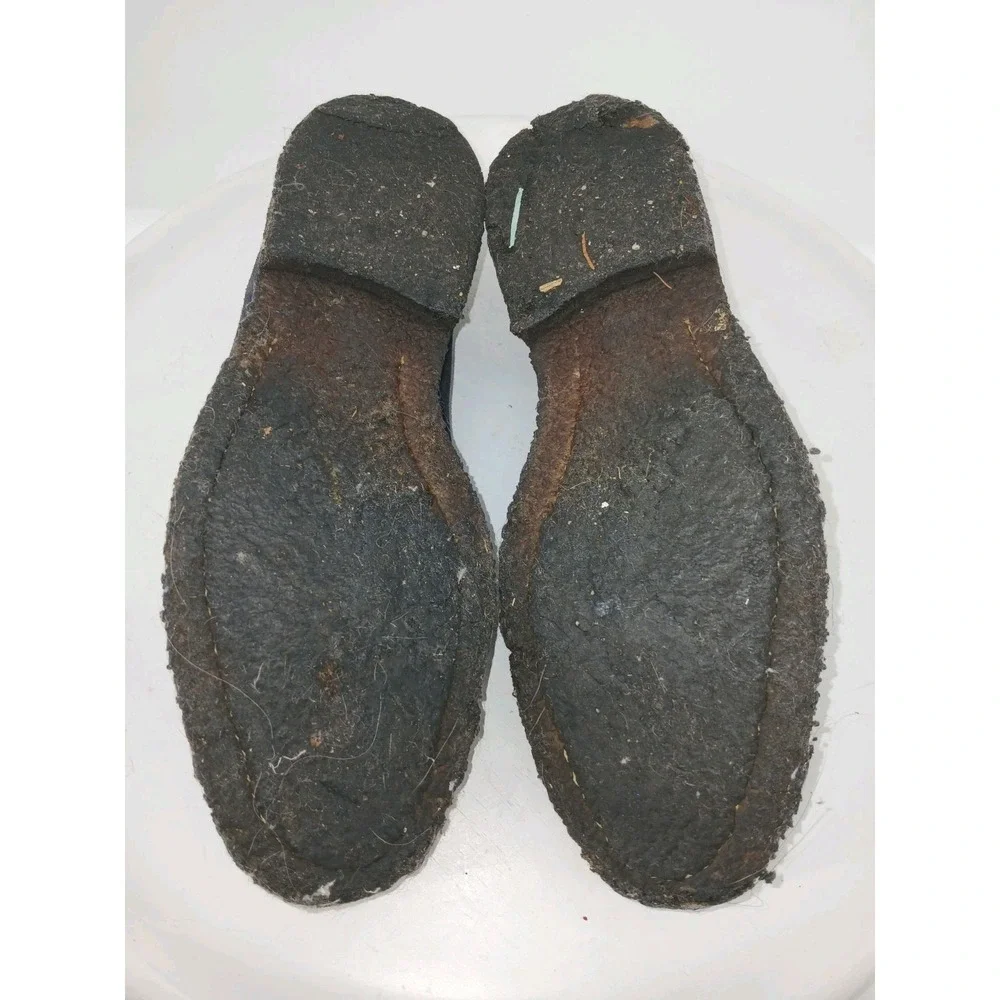 SuitSupply Navy Blue Suede Tassel Slip-On Loafers Size US10 EU43  C132